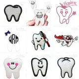 Dental Tooth Embroidery Designs Bundle thumbnail