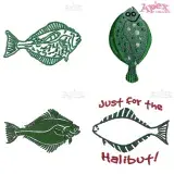 Halibut Fish Embroidery Designs Bundle thumbnail