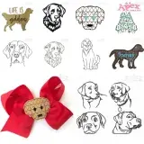 Labrador Dog Embroidery Designs Bundle thumbnail