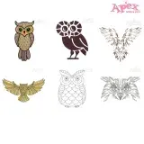 Owl Embroidery Designs Bundle thumbnail