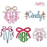 Ribbon Bow Topper Embroidery Designs Bundle thumbnail