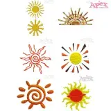 Sun and Sunshine Embroidery Designs Bundle thumbnail