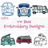 van bus embroidery design thumbnail