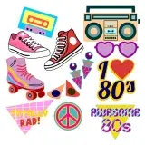 80's Pack SVG Cuttable Designs
