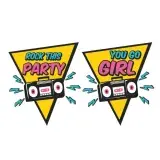 90s Theme Rock This Party You Go Girl SVG Cuttable Design