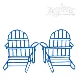 Adirondack Beach Chairs Embroidery Design