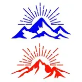 Alaska Mountian Sunrise SVG Cuttable Design