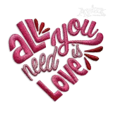 All You Need is Love Embroidery Design