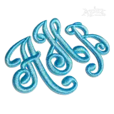 Alsace Monogram 3D Puff Embroidery Font Digitized by Apex ahb
