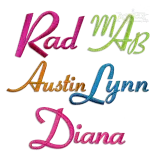 Amazon Script Embroidery Font