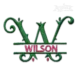 Amber Monogram Split Machine Embroidery Fonts