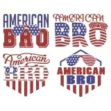 American Bro SVG Cuttable Designs