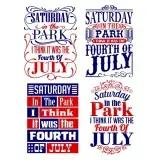 American USA flag Saturday Pack SVG Cuttable Designs