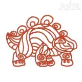 Ancient Dinosaur Embroidery Designs