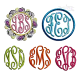 Apex Round Machine Embroidery Font by Apex all 3