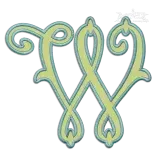 Arabesque Machine Machine Embroidery Font by Apex W