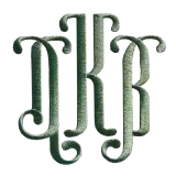 Arles Monogram Embroidery Font