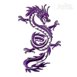 Asian Dragon Machine Embroidery Design - Apex