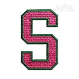 Athletic Block with Brick Fill Machine Embroidery Font by Apex Designs