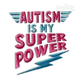Autism is My Superpower Machine Embroidery Design