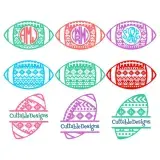 Aztec Football Cuttable Frames