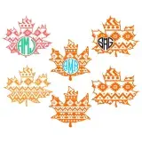 Aztec Leaf Cuttable Designs