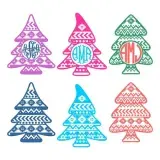 Aztec Print Christmas Tree Cuttable Designs