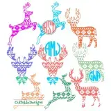 Aztec Print Reindeer Cuttable Designs