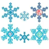Aztec Print Snow Flake Pack Cuttable Designs