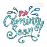 Baby Coming Soon Machine Embroidery Design by Apex