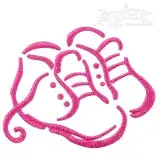 Baby Shoes Embroidery Design