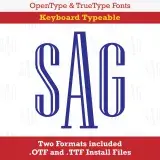 Bain Font Monogram TrueType Font