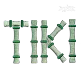 Bamboo Monogram Machine Embroidery Font Tiki 2-color