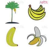 Banana Fruit Embroidery Designs Bundle
