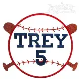 Baseball Frame & Embroidery Font