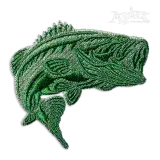 Bass Fish Machine Embroidery Design by Apex