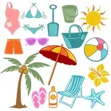 Beach Pack SVG Cuttable Designs