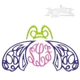 Bee Frame Embroidery Design