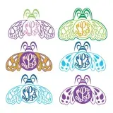 Bee Monogram Frame Cuttable Designs