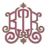 Pineapple Bespoke Pillow Embroidery Monogram Font BTK
