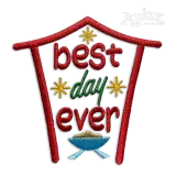 Best Day Ever Christmas Nativity Scene Embroidery Designs