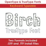 Birch TrueType Font