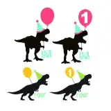 Birthday Dinosaur Cuttable Design