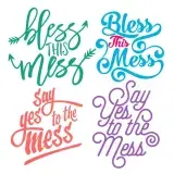 Bless Mess Pack SVG Cuttable Designs