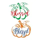 Blessed Pumpkin SVG Cuttable Design