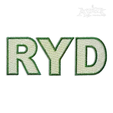Block Sketch Machine Embroidery Font by Apex