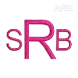 Block Type Alphabet Machine Embroidery Font Digitized by Apex Designs Art