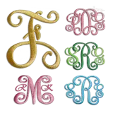 Bold Vine Interlocking Monogram Font by Apex