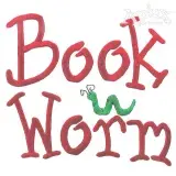 Bookworm Embroidery Font