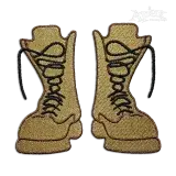 Military Work Boots Machine Embroidery Designs Digitizing